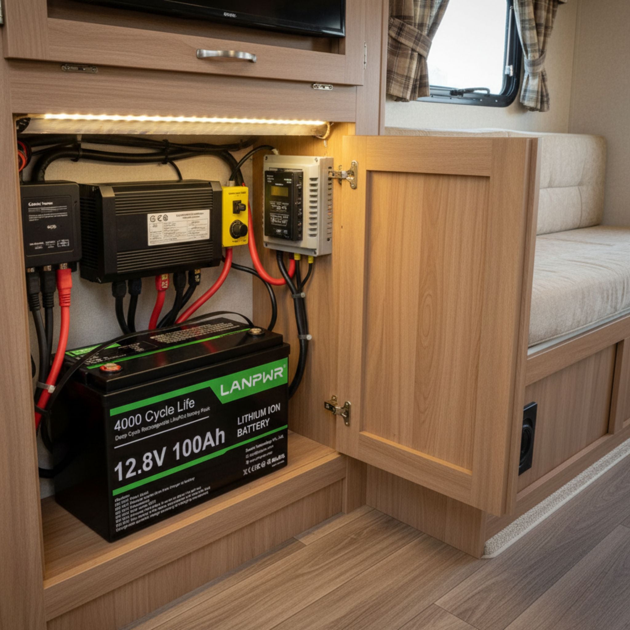 12.8V 100Ah 1280Wh LiFePO4