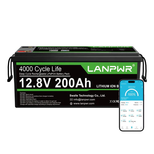 12.8V 200Ah 2560Wh LiFePO4