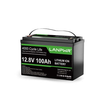 12.8V 100Ah 1280Wh LiFePO4