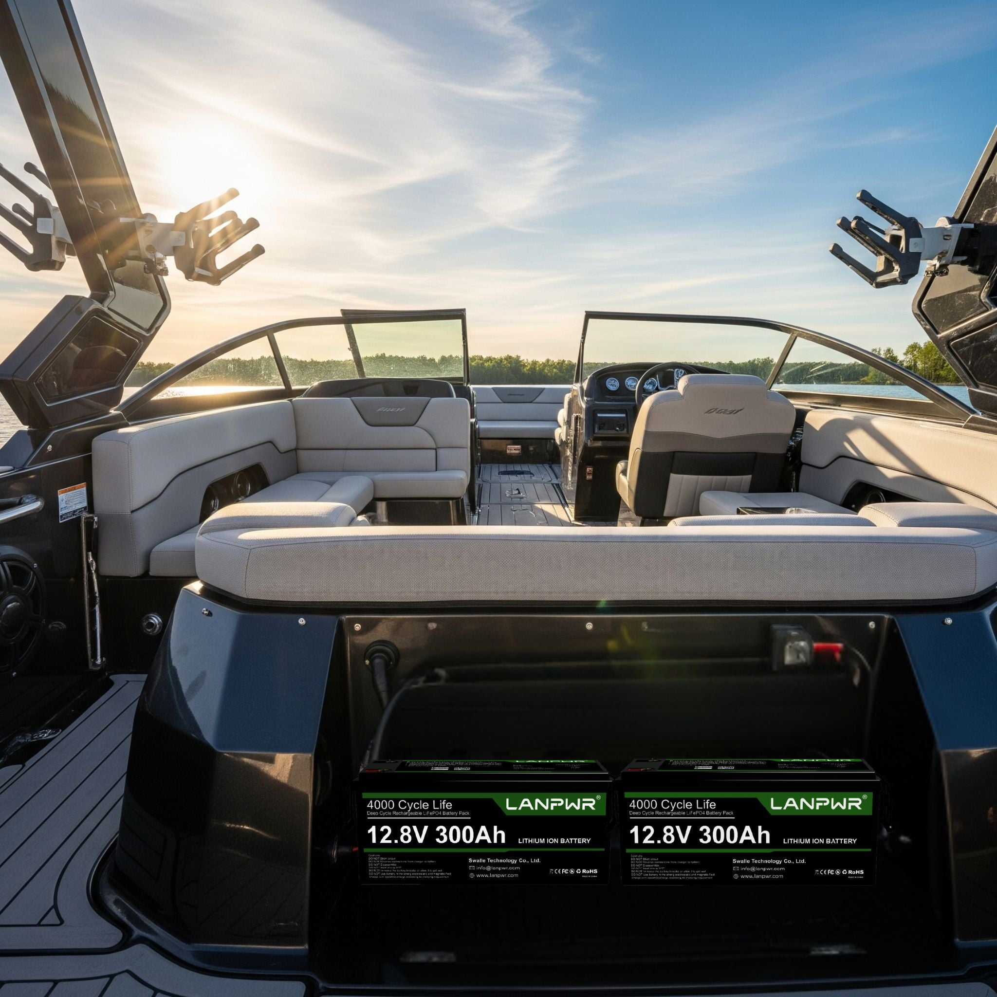 12.8V 300Ah 3840Wh LiFePO4