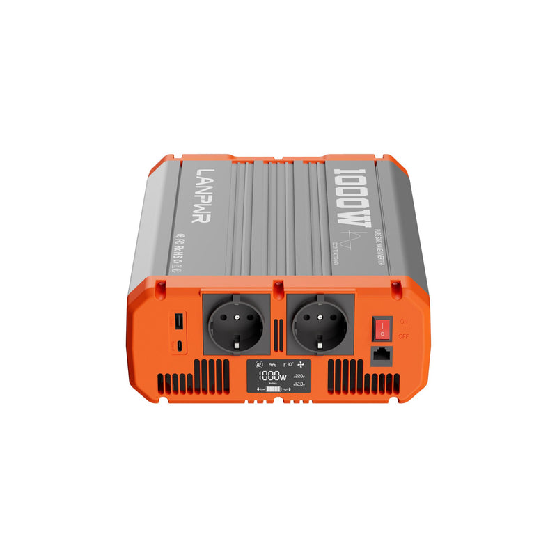 LANPWR 1000W 12V Pure Sine Wave Inverter