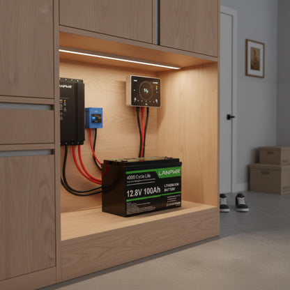 12.8V 100Ah 1280Wh LiFePO4