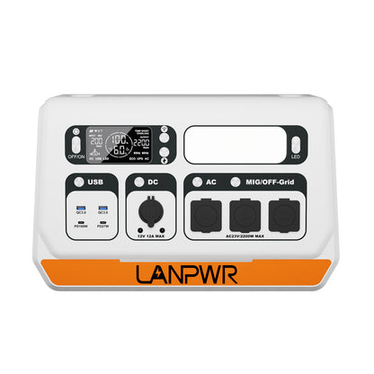 ระบบพลังงานแสงอาทิตย์แบบครบวงจรสำหรับระเบียง LANPWR 2200Pro